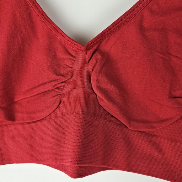 Rhonda Shear Seamless Original Ahh Comfort Bra New NWOT Small Wireless Red - Picture 3 of 4